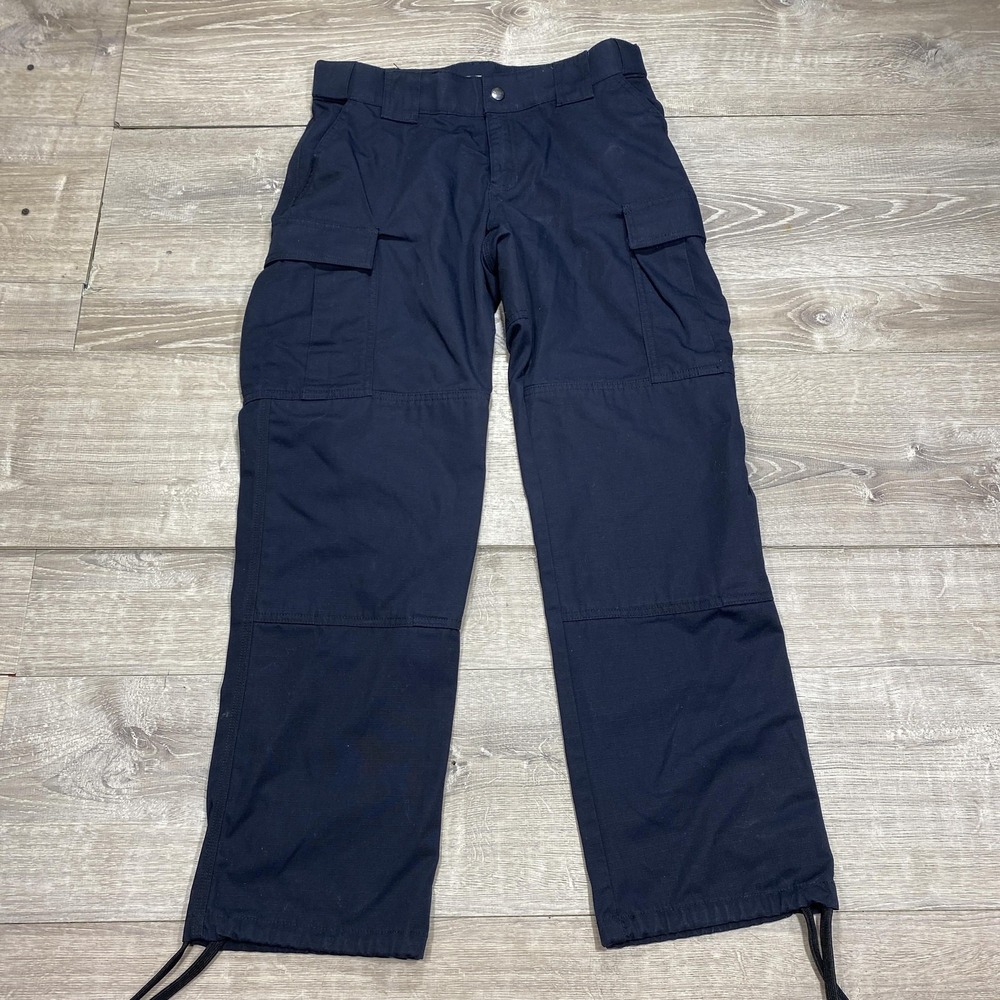 5.11 Tactical Cargo Pants Womens 8 Navy Blue‎ Ripstop Utility Work Outdoor TDU